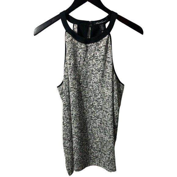 Kenneth Cole Tops - NWT Kenneth Cole Top Large Grey Black Blouse Halter Tank Career Closet Staple